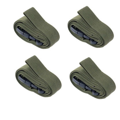 Heavy-Duty Outdoor Camping Luggage Straps - Adjustable Double Safety Buckle Luggage Packing Belt Bundling Rope of Cargoes
