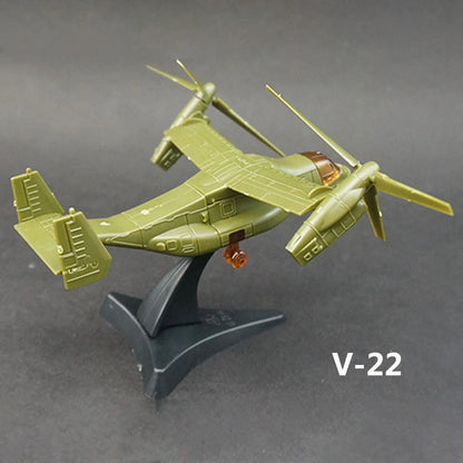Mini Puzzle Building Toys Desktop Ornaments Soviet MI-24V  Helicopter Gunship Assembly Airplane Plastic Military Model
