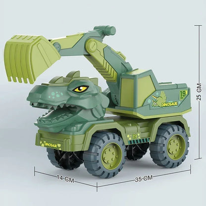 Boys Car Toys Dinosaur Truck Transport Carrier Vehicle Dino Animal Model Tyrannosaurus Rex Truck Game Children Birthday Gifts