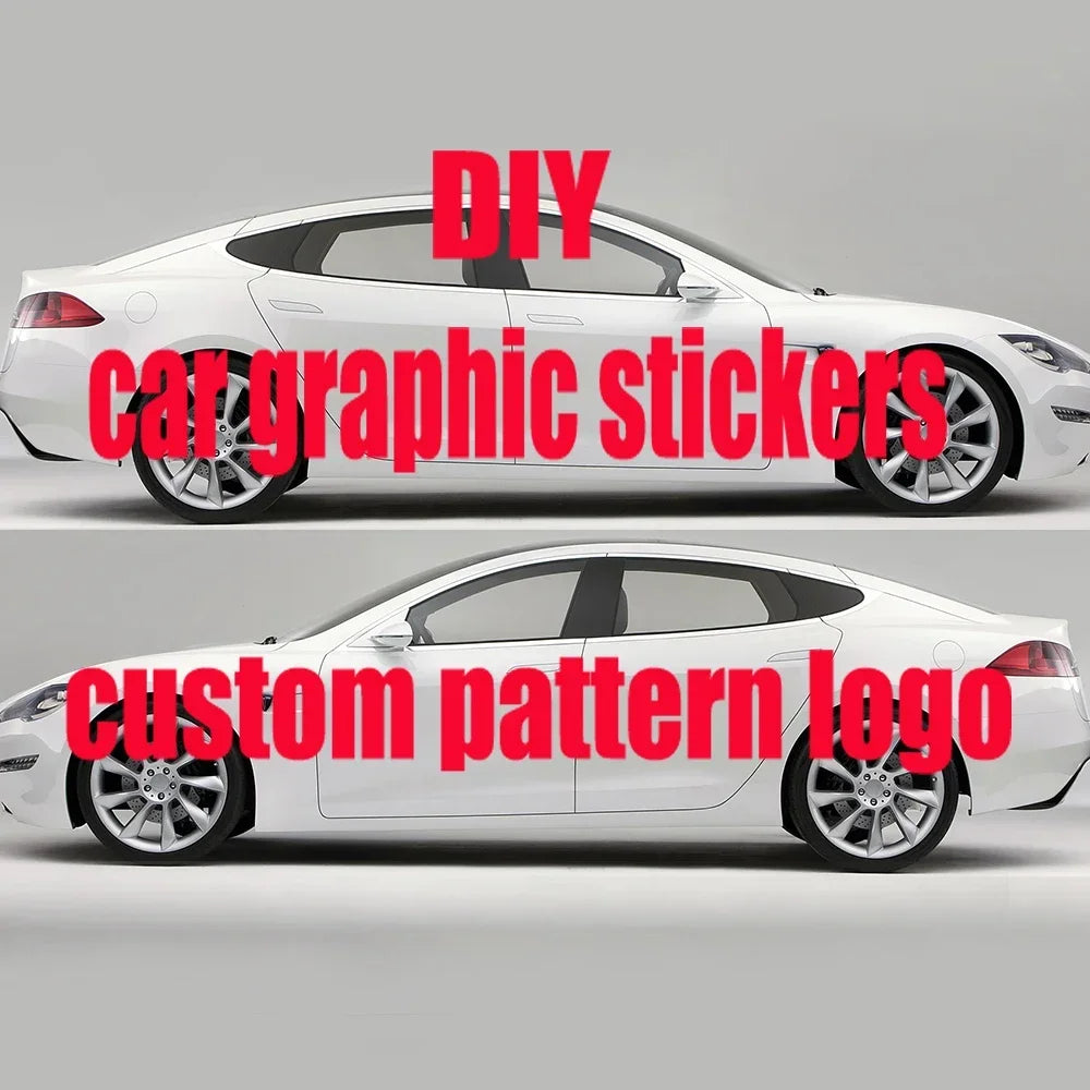 flame Car stickers modified racing car SUV accessories packaging decals PVC custom side graphic stickers decals