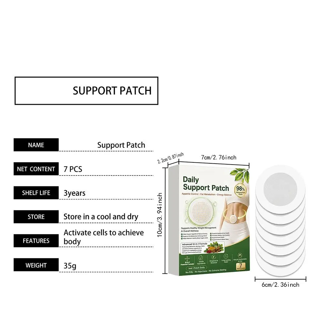 Berberine X NAD+ Weight Management Assistance Patch Weight Loss Slimming Belly Fat Burner Detox Sticker Nano Microneedle Patch