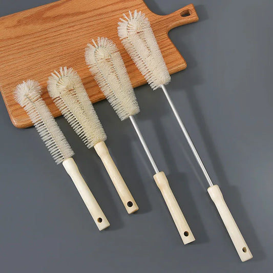 Cup brush cleaning long handle Wooden handle nylon bristles small brush cup cleaning bottle brush #3273
