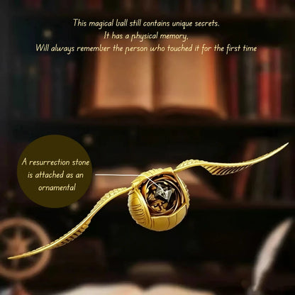 【Stock】Harry Potter Golden Snitch Openable Figure With Ring Ornament Movie Peripheral Toy Christmas Halloween Gift For Fans