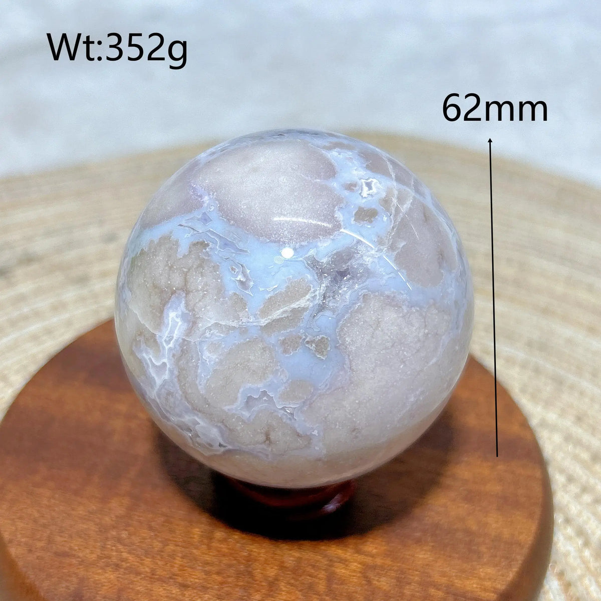Natural Crystal Blue Flowe Agate Sphere Druzy Geode Painting Gemstones Mineral Energy Home Decorations Room Decor Gift