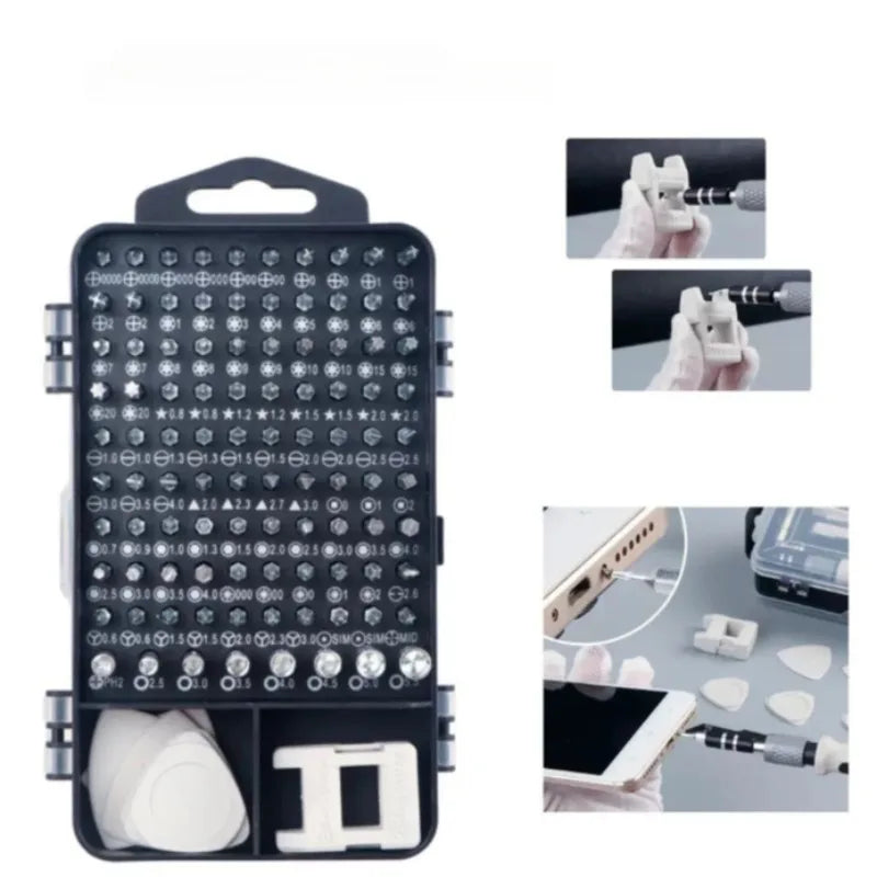 Best-selling screwdriver kit - 115-piece set of heads, tool set, multi-functional screwdriver, precision screwdriver set