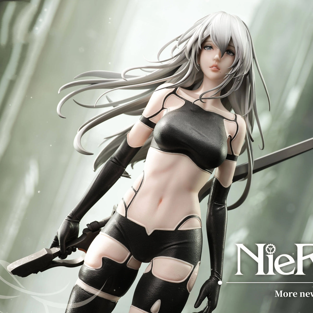 In Stock Nier Automata Series A2 Battle Damage Edition 1/4 50cm Statue Figure Boutique Collectible Desktop Ornaments Decoration