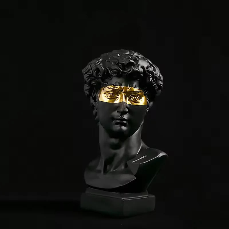 David Head Resin Statues Living Room, Table, Office Decoration European Home Decoration Statues Home Decor Art Bust Sculpture
