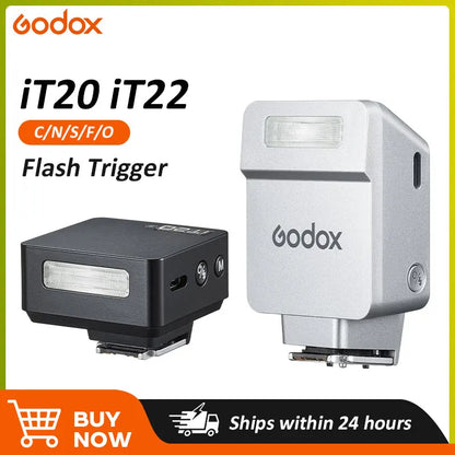 Godox iT20 iT22 C/N/S/F/O Touchscreen Pocket Flash TTL 2.4G Wireless on Camera Flash for Canon Sony Nikon Olympus Fujifilm