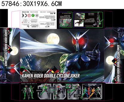 In Stock Frs Kamen Rider Hurricane Joker Wind Ace Movable Assembly Model Pvc Action Figure Collectible Doll Surprise Toys