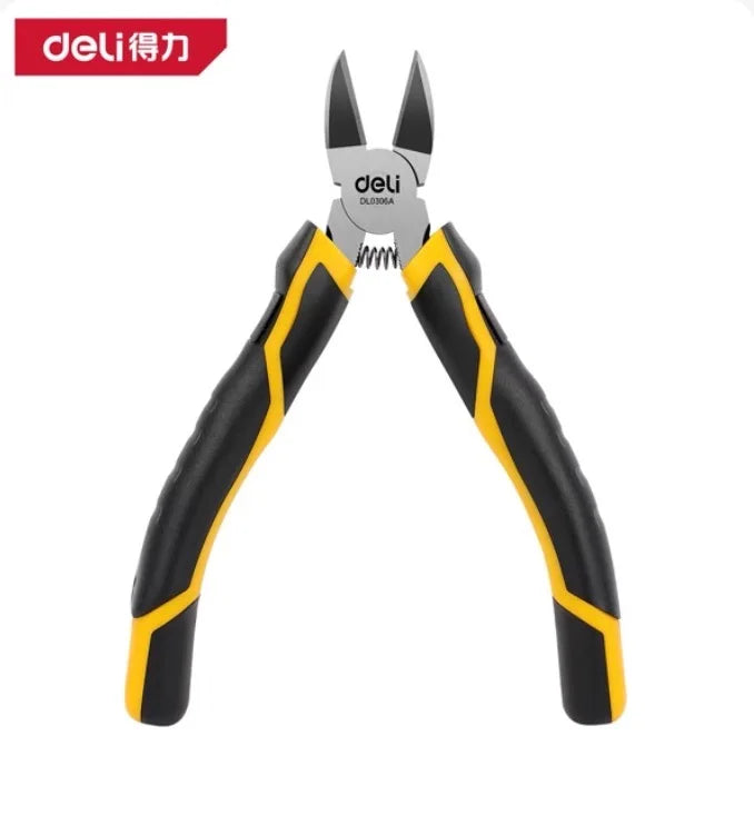 Deli Diagonal Pliers CR-V Plastic Pliers 5 / 6 inch Jewelry Wire and Cable Cutter Cutting Side Scissors Tools Electrical Tools