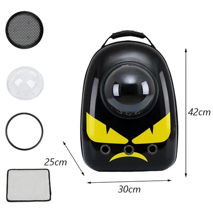 Outdoor Travel Puppy Cat Backpack Carrier Bag Breathable Pet Space Capsule Mascotas Supplies for Cats Goats Transporter Dla Kota