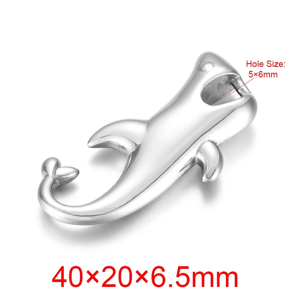 Stainless Steel Hooks Pendant Bracelet Clasp Fishhook Jewelry Making Findings Charms DIY Supplies Accessories Wholesale