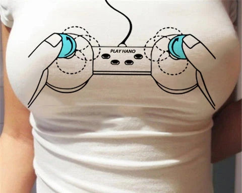 Funny Women T-shirt 3D Eyes Printed T-shirt Summer New Sexy Anime Cartoon Cute Expression Straight Short Sleeve Ladies Slim Tops