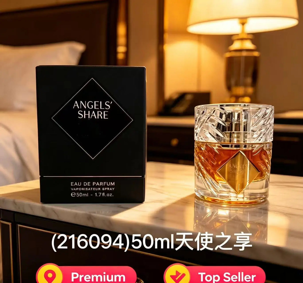 Popular 50ml Angels Share Paradis Unisex EDP Soft Warm Woody Scent Premium Long Wearing Elegant Aroma For Daily Dating