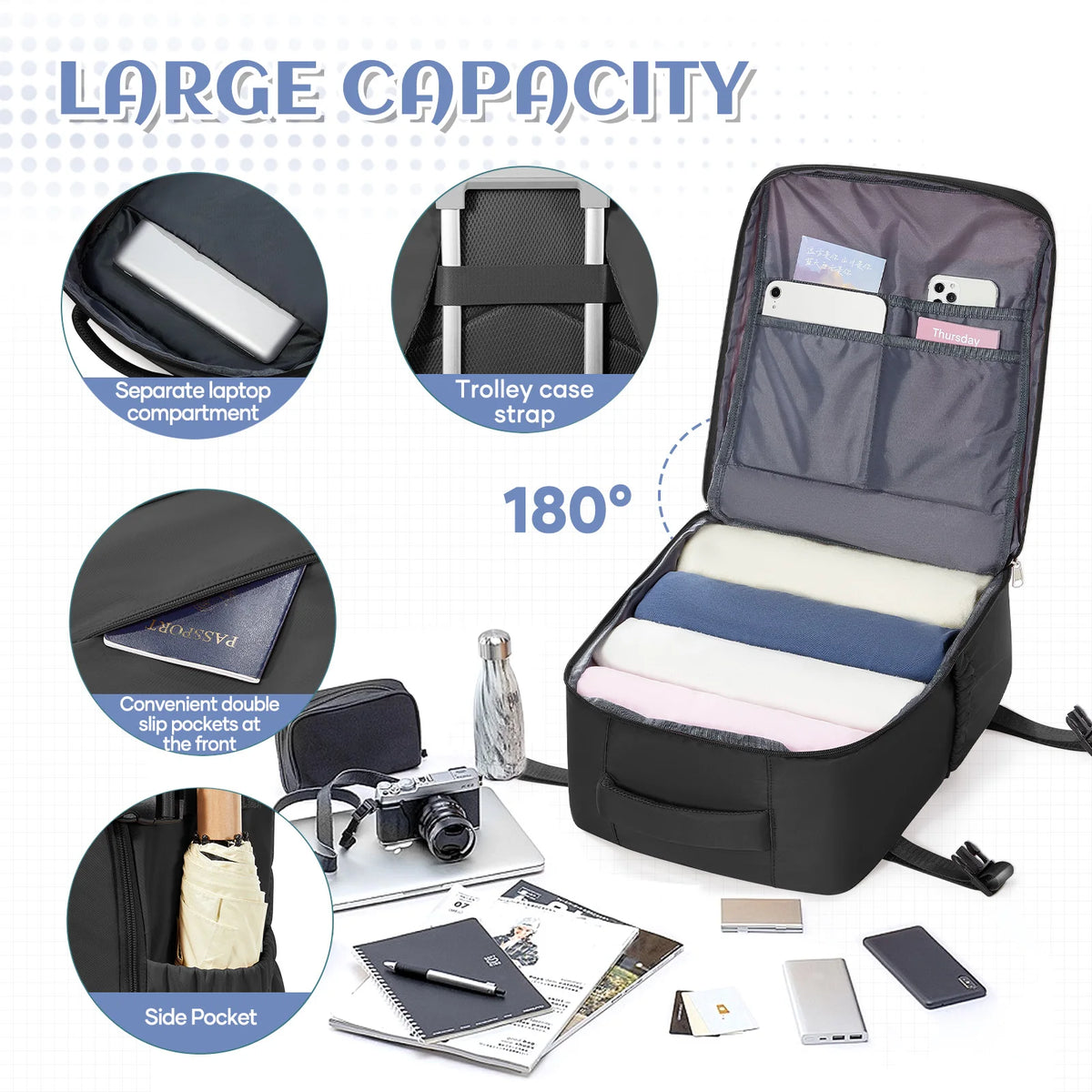 Clothing Storage Bag Personal item storage Backpack Ryanair Backpack 40x30x20 Cabin Bag, Vacuum Storage Bag With Manual Pump