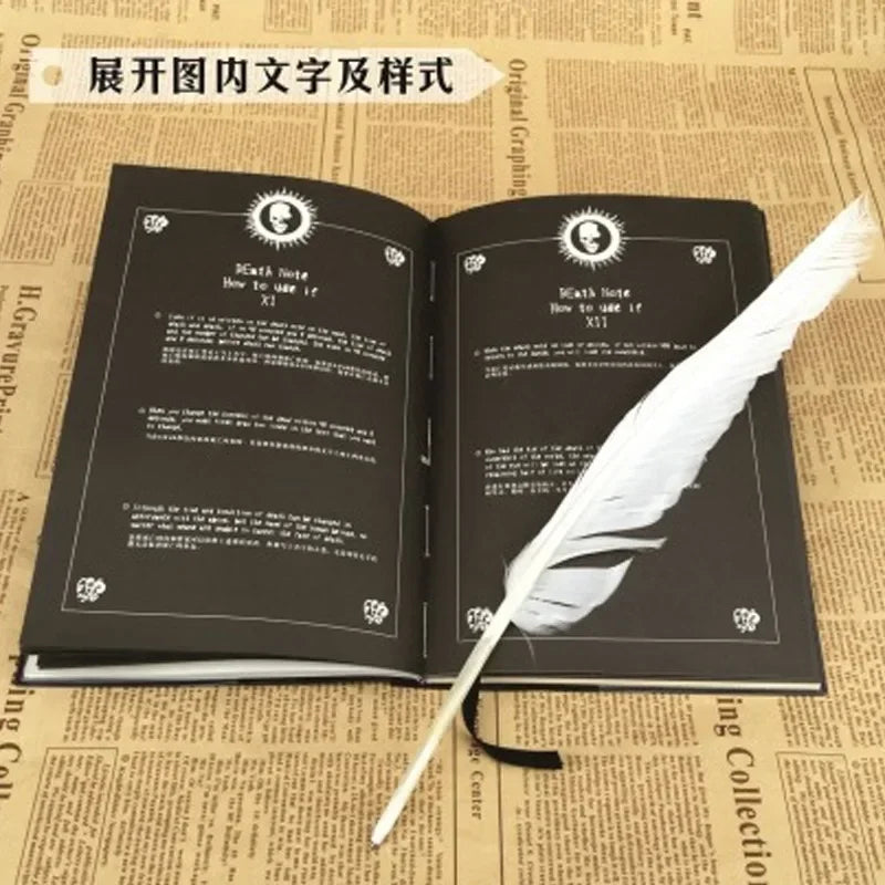 A5 Anime Death Note Notebook Set Leather Journal Collectable Death Note Notebook School Anime Theme Writing Journal for Gifts