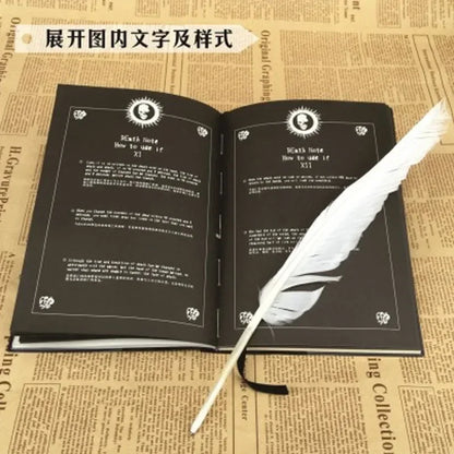 A5 Anime Death Note Notebook Set Leather Journal Collectable Death Note Notebook School Anime Theme Writing Journal for Gifts