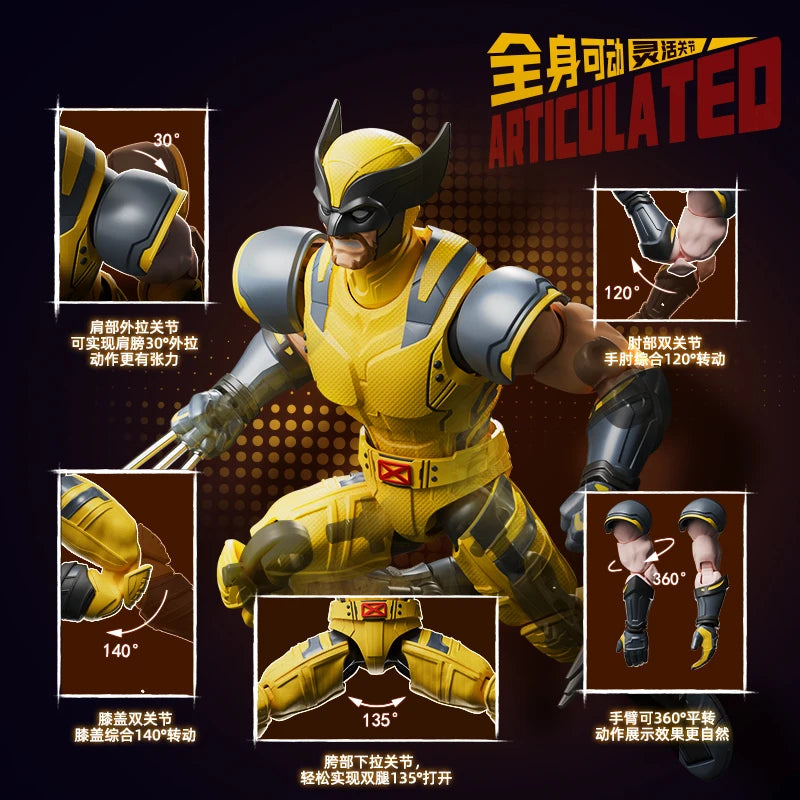 BLOKEES Building Block Man Marvel Hero Beyond Edition Deadpool Wolverine Assembly Model Hand Mold Desktop Decoration Toy Gift