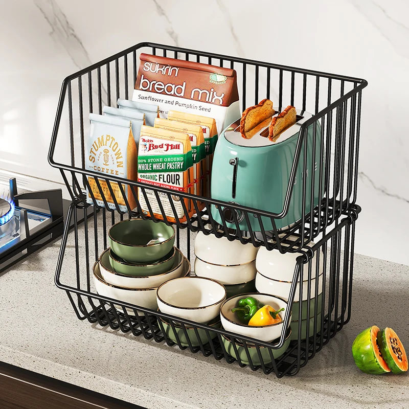 주방수납 Rolling Storage Cart Multipurpose Rustproof Modern Storage Cart Kitchen Multi-layer Trolley with Wheel Kitchen Furniture