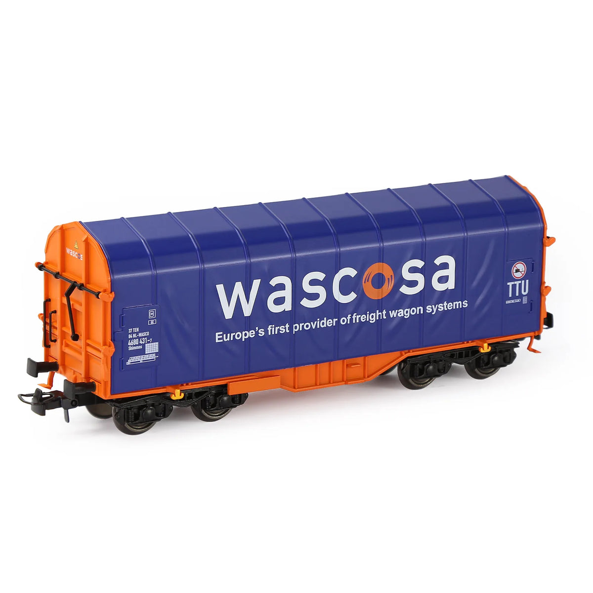 C8762 Evemodel Model Trains HO Scale 1:87 Covered Coil Wagon Freight Car