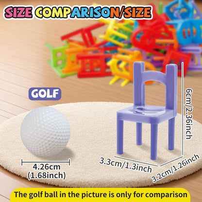 Educational Toys,Chair Stacking Toy Set,Building Blocks Stacking Chairs,Random Colors/Styles,Parent-Child Gathering Interactive