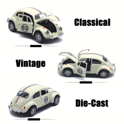 1:32 Volkswagen Beetle Alloy Car Metal Classic Toy Model with Pull Back Function Vehicles for Child Gifts