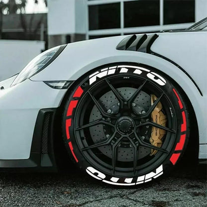 NITTO Tire Lettering Sticker 1.06'' Font Tall For 14''-22 Wheels With Transfer Film Permanent Car Tire Decals Waterproof