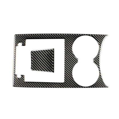 Accessories For Porsche Macan Carbon Fiber Car Inner Control Gear Shift Panel Water Cup Holder Cover Trim Decoration Car Sticker