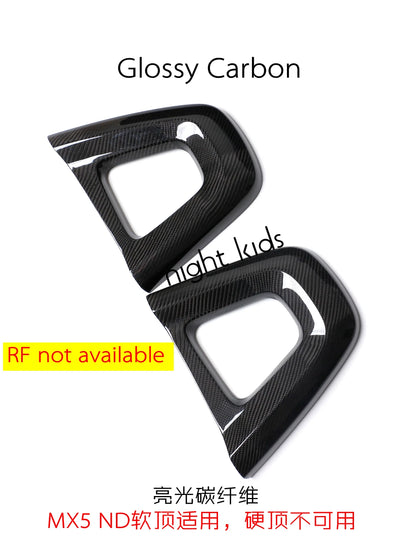 Night Kids for 2016-2023 Mazda MX5 ND Carbon Fiber Seatback Sticker MX5 ND1 ND2 Dry Carbon Fiber Interior