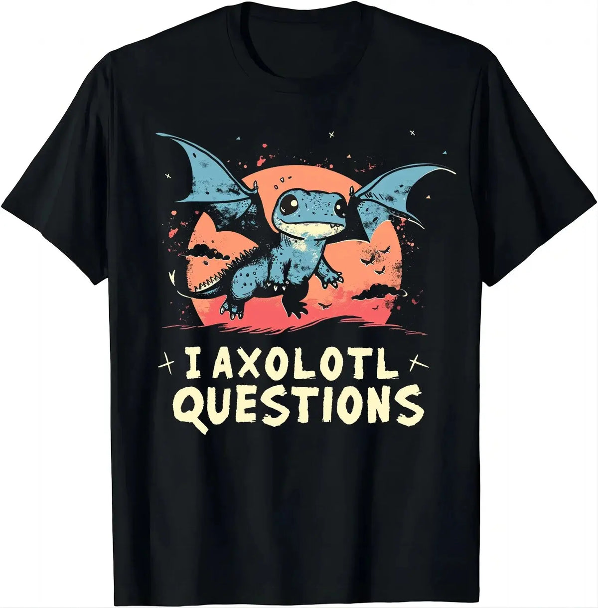I AXOLOTL QUESTIONGS Children Boy Girl T shirt 2026 New Summer Short Sleeve T-Shirt Cute Style kidS casual SPORTS Tops