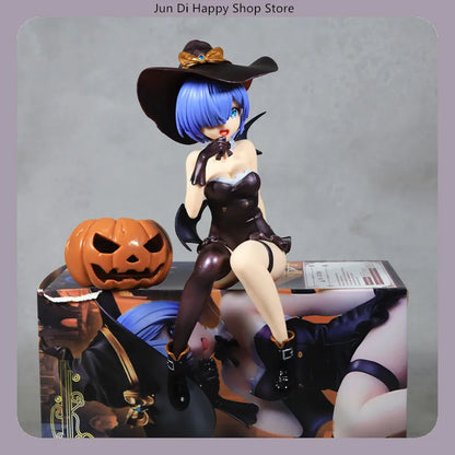 Re:Zero Rem Halloween Magic Night Enchantress 18cm Anime Figure Statue Desktop Decoration Gift
