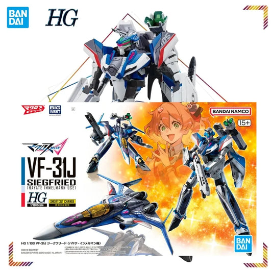 BANDAI HG VF-31J Siegfried Action Figures Macross Delta Anime Collection Assembly Model Doll Gift Toy