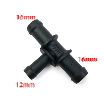 BOICY Coolant Water Pipe Tee Connector Car Black Auto 3 Way Tee Heater Water Hose Fitting Connector Kit for VW Audi Skoda Seat