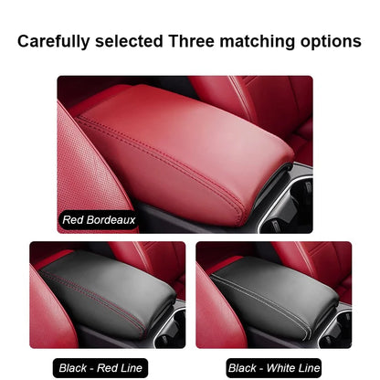 For Porsche Cayenne 2018-2025 Macan 2014-2025  PU Leather Car Armrest Box Protector Cover Central Control Interior Accessories