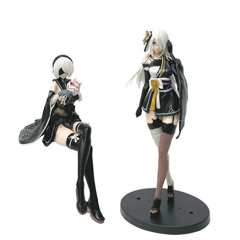 Yorha No.2 Type B Anime Girl Figure Ver1.1a Model A No.2 Kimono Action Figure Collection Modle Toy Boy'S Birthday Gift
