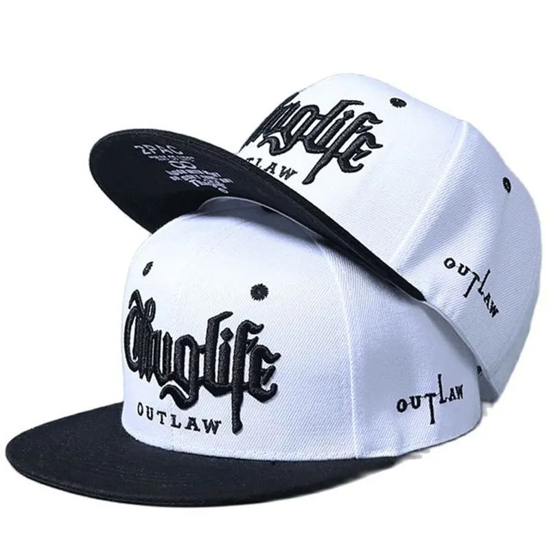 2025 Fashion Fastball CAP Thuglife Embroidery Hiphop Baseball Cap Snapback Hat Adult Outdoor Casual Sun Casual Bone Dropshipping