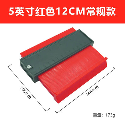 Imperial Radian Ruler, Profiling Gauge, Irregular Bend Measuring Instrument, Contour Ruler, Type Taking Device