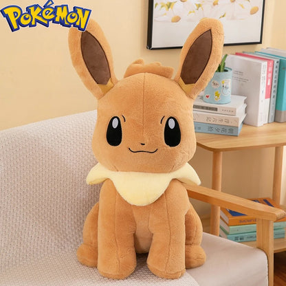 45/55/75CM Big Size Pokemon Eevee Plushies Kawaii Cartoon Anime Plush Soft Pillow Doll Stuffed Plushies Cute Room Ornament Gift
