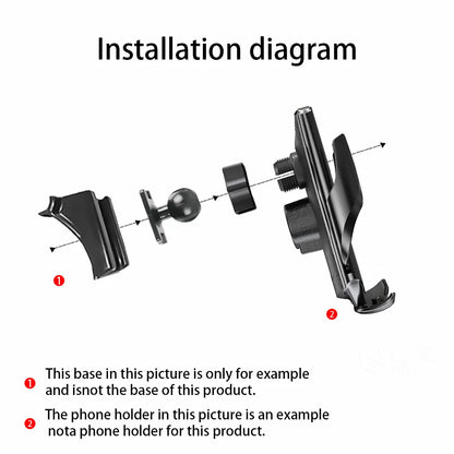 Phone Holde Car For Porsche Cayenne 2010-2015 Mobile Support Special Fixed Bracket Base Wireless Charging Stand Interior