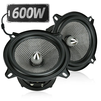 2pcs 5 Inch Mid-Bass Car Speakers High Sensitivity Fidelity Audio with Carbon Fiber Cone Universal 450W 4 Ohm Car Music Stereo