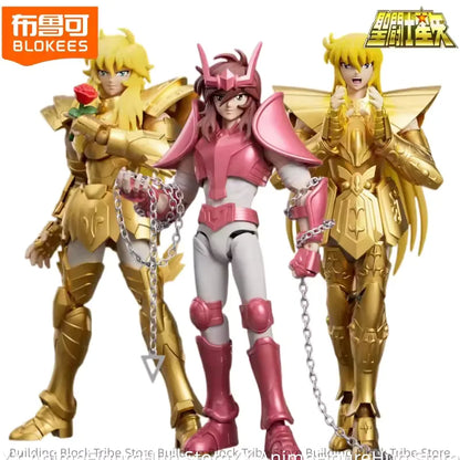 BLOKEES Saint Seiya Super Edition Building Block Man Andromeda Shun Aphrodite Shaka Movable Assembly Collectible Model Toy Gift