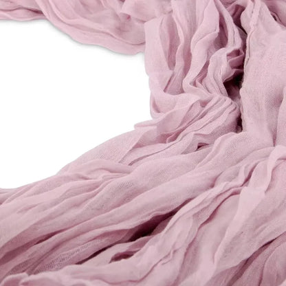 1PCS/6PCS 90*300CM Light Pink Cheesecloth Table Runner Boho Gauze Fabric Rustic Sheer Table Runners For Wedding Bridal Shower