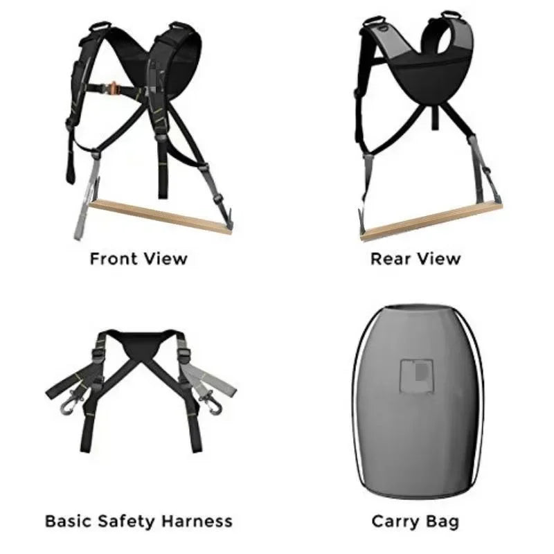 Baby Carrier Standing on Back Adult Outdoor Travel Hiking Climbing Lightweight Portable Backpack Support Waist Strap