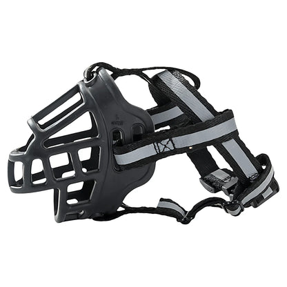 Reflective Dog Muzzle, Pet Anti-Bite Bark Mask for Medium Large Dogs, Pet Dog Bark Stopper, 1PC