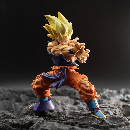 Hot new Dragon Ball Z Kamehameha Son Goku Figure Super Saiyan Kakarotto 15CM PVC Action Figures Model Dolls Toys for Gifts
