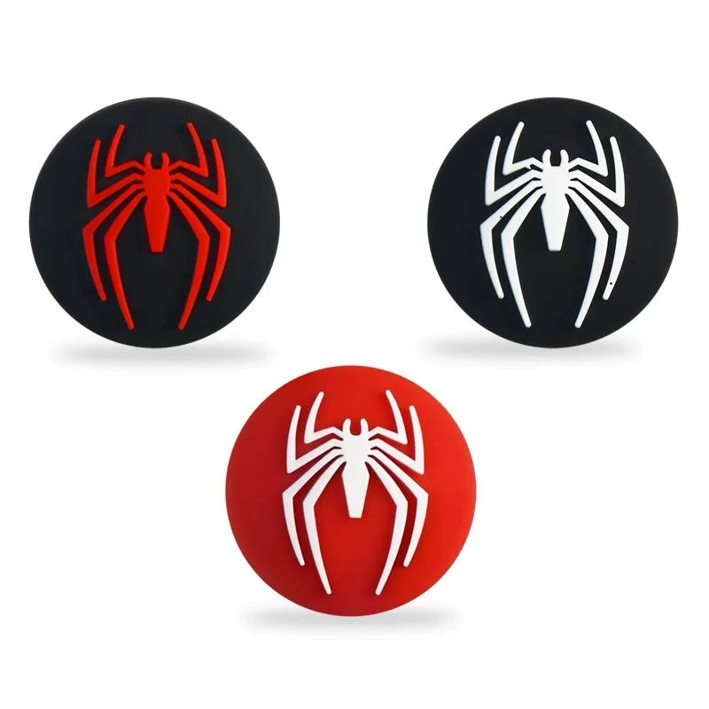 2pcs Silicone Spider Analog Thumb Grip Caps Compatible with Nintendo Switch OLED/Switch Lite/Switch Joystick Protective Cover