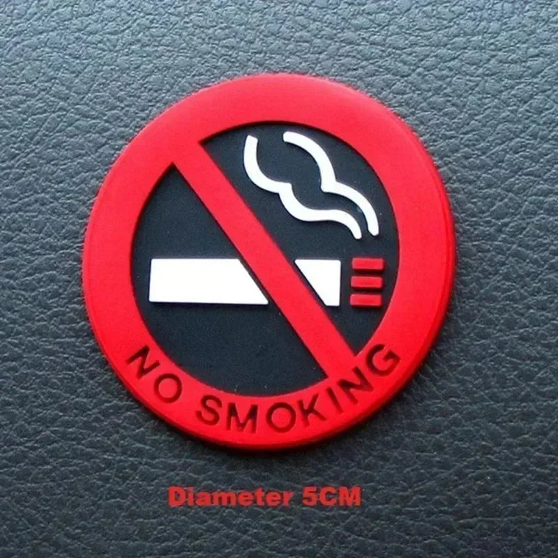 1-20pcs No Smoking Stickers Car Taxi Interior Prevent Smoking Sign Warning Logo No Smoking Decal Car Sticker Decoration