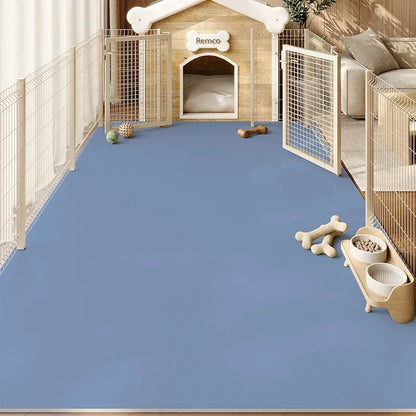 Pet Floor Mat PVC Waterproof Urine-proof Leather Carpet Solid Color Dog Enclosure Mats Large Size Rug Wipeable Kitchen Rugs 양탄자