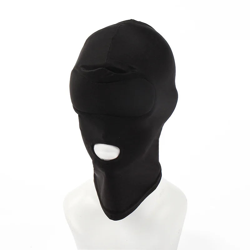 Mask Hood Sexy Toys Open Mouth Eye Bondage Party Mask Cosplay Slave Punish Headgear Adult Game BDSM Bondage Set