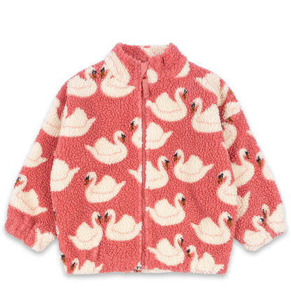 2026 KS Autumn Winter Baby Girls Boys Lambswool Jackets Boys Embroidery Cartoon Outerwear Kids Clothes Children's Coats 1-9Yrs